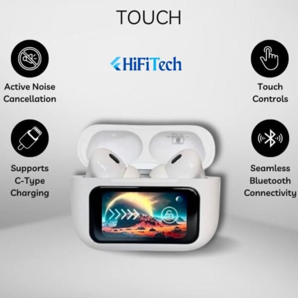 A9 Airpods Pro Touch Screen Wireless Earbuds - HiFitech - Image 6